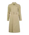 Burberry Gabardine Trench Coat In Beige