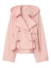 Burberry Tropical Gabardine Hooded Trench Jacket