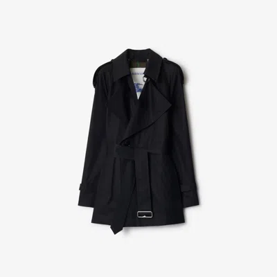 Burberry Women's Straight Cut Trench Jacket In Black