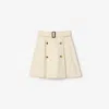 Burberry Gabardine Trench Mini Skirt In Neutral