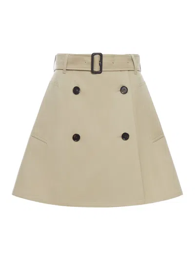 BURBERRY GABARDINE TRENCH MINISKIRT