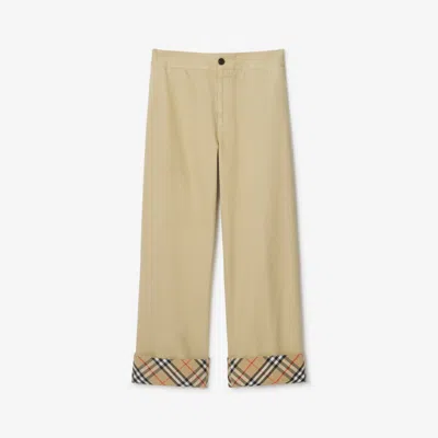BURBERRY BURBERRY GABARDINE TROUSERS