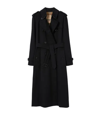 BURBERRY GABARDINE WATERLOO LONG TRENCH COAT
