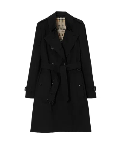 BURBERRY GABARDINE-WEAVE TRENCH COAT
