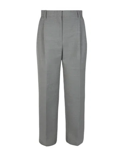 Burberry Gaelle Wide-leg Trousers Woman Pants Grey Size 10 Wool