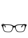Burberry Top Black On Vintage Check Acetate Glasses In Black