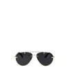 Burberry Geometric Frame Sunglasses In Black