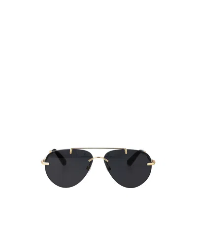 Burberry Geometric Frame Sunglasses In Black