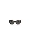 Burberry Geometric Frame Sunglasses In Black