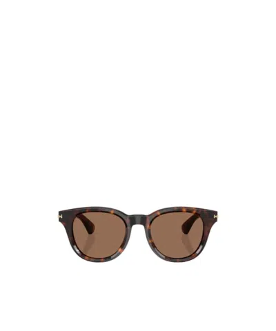 Burberry Geometric Frame Sunglasses In Brown