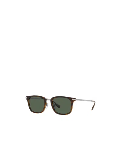 Burberry Geometric Frame Sunglasses In Green