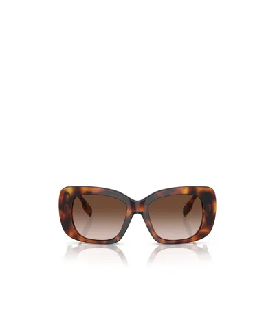 Burberry Geometric Frame Sunglasses In Multicolor