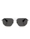 Burberry Geometric-frame Sunglasses In Gray