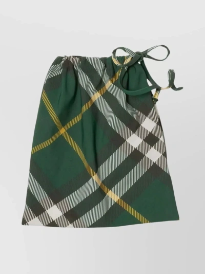 Burberry Geometric Print Halterneck Bikini Top In Green