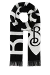 Burberry Geometric-patterned Wool Scarf In Multi