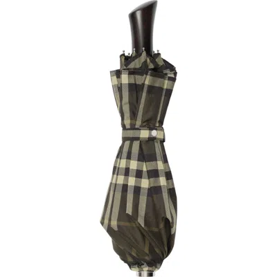 Burberry Georgie Check Compact Umbrella In C1475