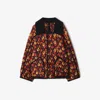Burberry Floriston Geranium Leaf-print Quilted Jacket In Multi