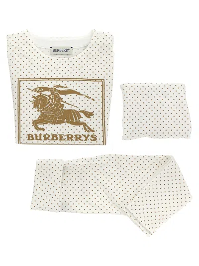 Burberry Gertie Baby Set In Beige