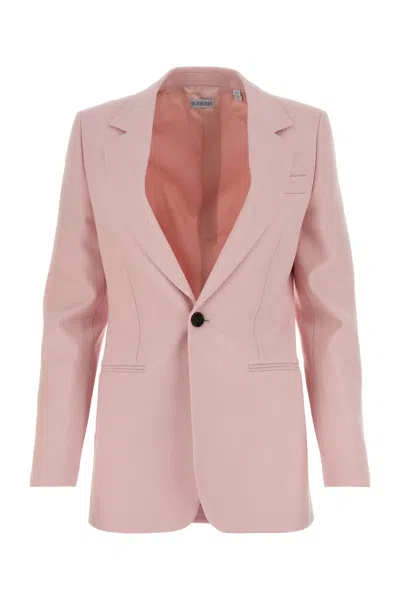アウターその他 BURBERRY Woman Blazer Pink 8082619 BURBERRY Pink Virgin Wool Jacket for Women