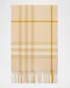 Burberry Giant Check Cashmere Scarf