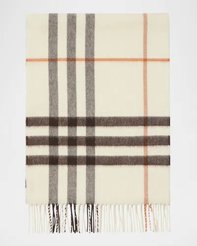 BURBERRY GIANT CHECK CASHMERE SCARF