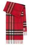 Burberry Giant Check Cashmere Scarf Accessories