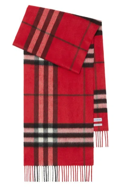 BURBERRY BURBERRY GIANT CHECK CASHMERE SCARF