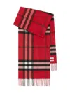Burberry Giant Check Cashmere Scarf Accessories In Red