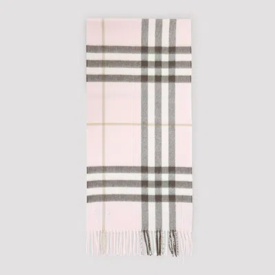 Burberry Giant Check Cashmere Scarf - 168cm X 30cm In Pink & Purple
