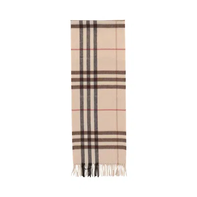 Pre-owned Burberry Giant Check Cashmere Scarf 'alabaster' | White | Women's Size Onesize