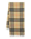 Burberry Giant Check Cashmere Scarf (authentic Pre-loved) In Brown