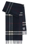 Burberry Giant Check Cashmere Scarf Accessories In Black
