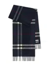 Burberry Giant Check Cashmere Scarf Accessories In Black