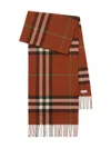 Burberry Giant Check Cashmere Scarf Accessories In Brown