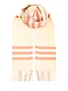 Burberry Giant Check-print Cashmere Scarf In Teacup