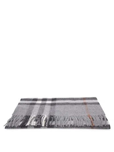 Burberry Giant Check Grey Scarf