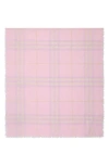 Burberry Giant Check Lightweight Wool Scarf