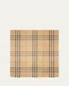 Burberry Giant Check-print Wool-blend Scarf In Sand