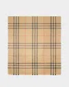 Burberry Giant Check-print Wool-blend Scarf In Sand
