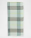 Burberry Giant Check-print Wool Scarf In Breeze Ip Check