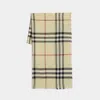 Burberry Giant Check Scarf In Gold