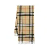 Burberry Giant Check Scarf In Brown