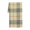 Burberry Giant Check Scarf In Gold