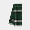 Burberry Check-print Fringed Cashmere Scarf
