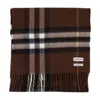 Burberry Giant Check Scarf In Brown