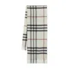 Burberry Rectangular Check Cashmere Scarf In Gray