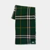 Burberry Giant Check Scarf -  - Wool - Green In Green