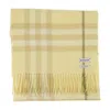 Burberry Giant Check Scarf In Yellow