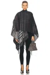 Burberry Grey Cashmere Blend Cape