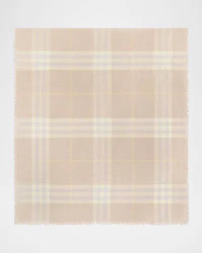 Burberry Giant Check Wool Scarf